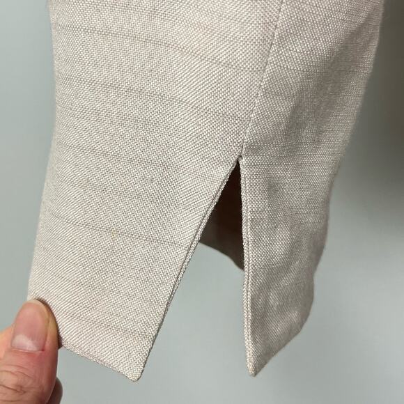 Vintage 1980s Christian Dior Peplum Blazer Beige Cream sz 6 Vtg Designer 80s - Picture 4 of 8